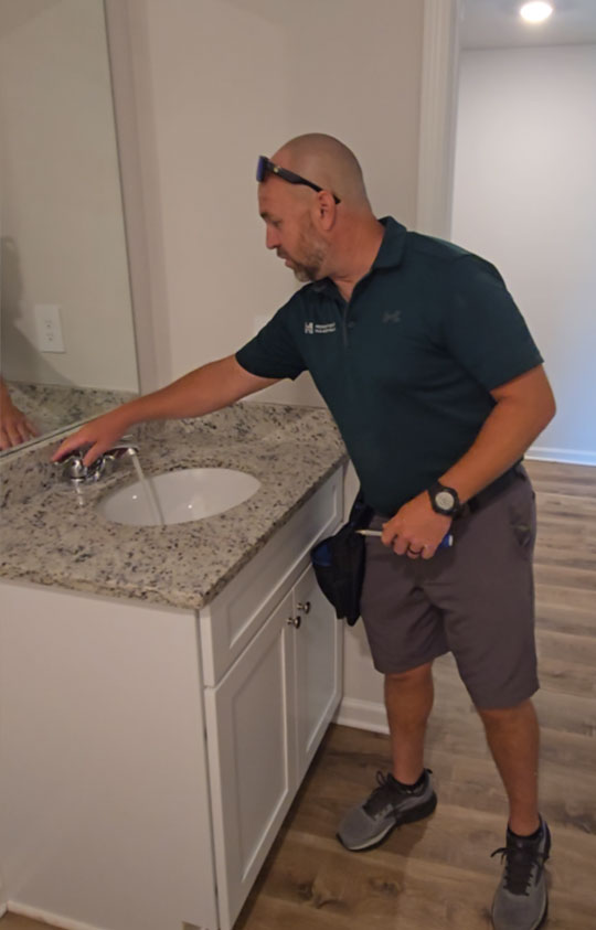 Home inspection on a new property